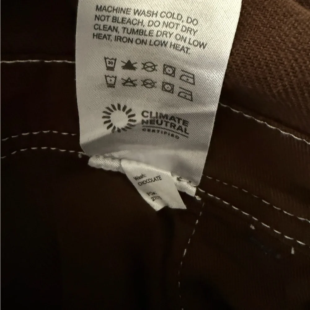 Reformation Milo Utility Overalls Chocolate Brown size 8 - Picture 9 of 9